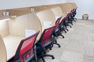 いつでも使える自習室を完備！